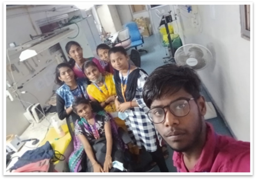 Final year student’s undergone Hospital visit to Vijaya Hospital,