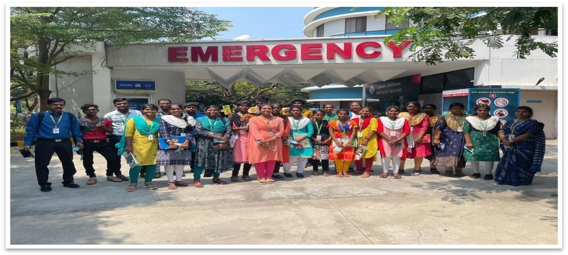 Third year student’s undergone Hospital visit at Saveetha Medical College Hospital,